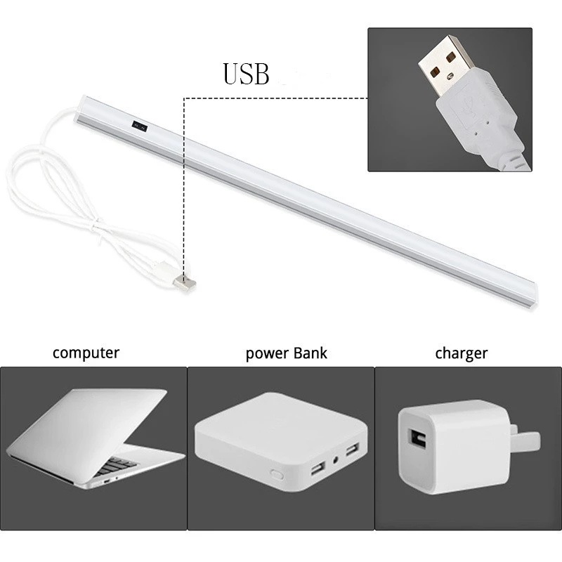 Đèn LED 5V USB cảm biến chuyển động tay cho hành lang tủ nhà bếp trong nhà