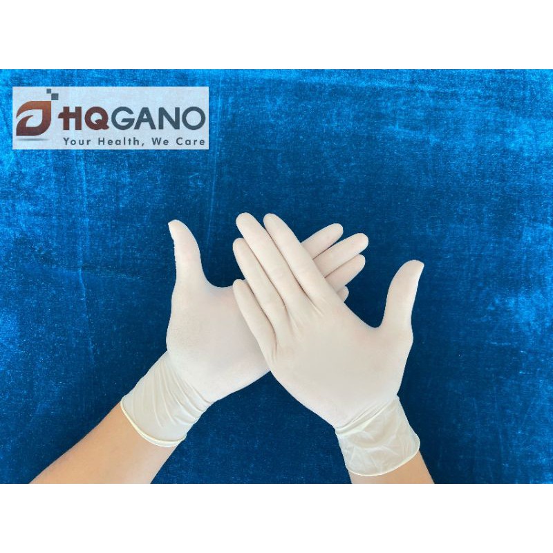(HQGANO) 16.800₫/10cái Găng Tay Y Tế Latex 9inch không bột Malaysia. | BigBuy360 - bigbuy360.vn