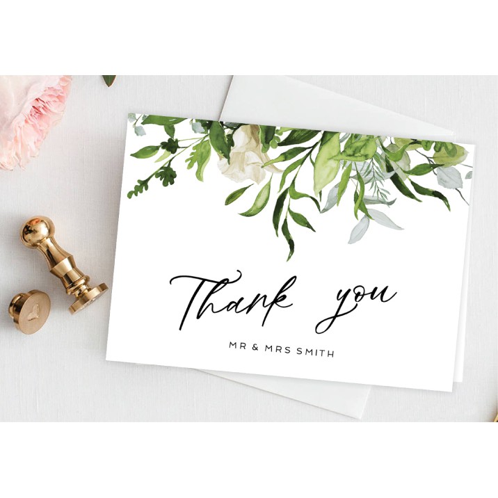 1 nghìn thanks card - thẻ cảm ơn dùng để gửi kèm theo sản phẩm cho khách[ Thiết kế Free]