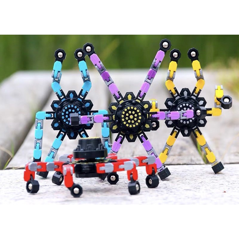 Đồ chơi Con quay Spinner, Con quay đầu ngón tay cơ khí dạng chuỗi biến hình
