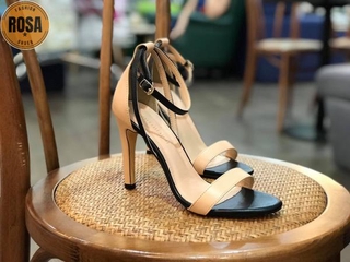 Giày cg quai ngang da mờ phối màu 9p cg0346 mys loviie.corner rosa shoes