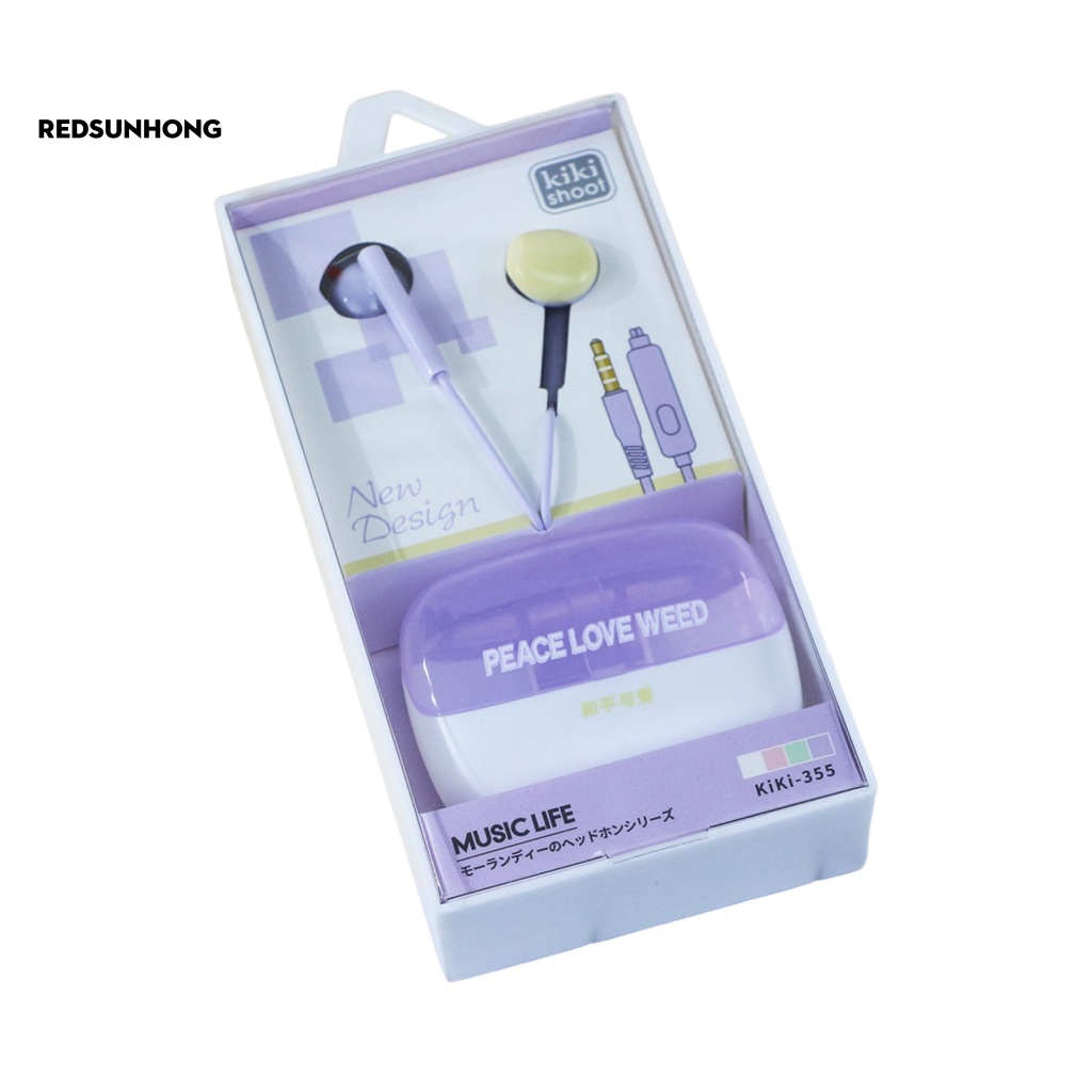 Tai Nghe Nhét Tai Có Dây 3.5mm Họa Tiết Hoạt Hình Dễ Thương Cho Bé