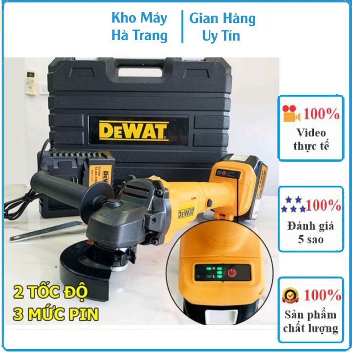 Mài Pin Dewat 118V - Không Chổi Than - Máy Cắt Cầm Tay - 2 PIN