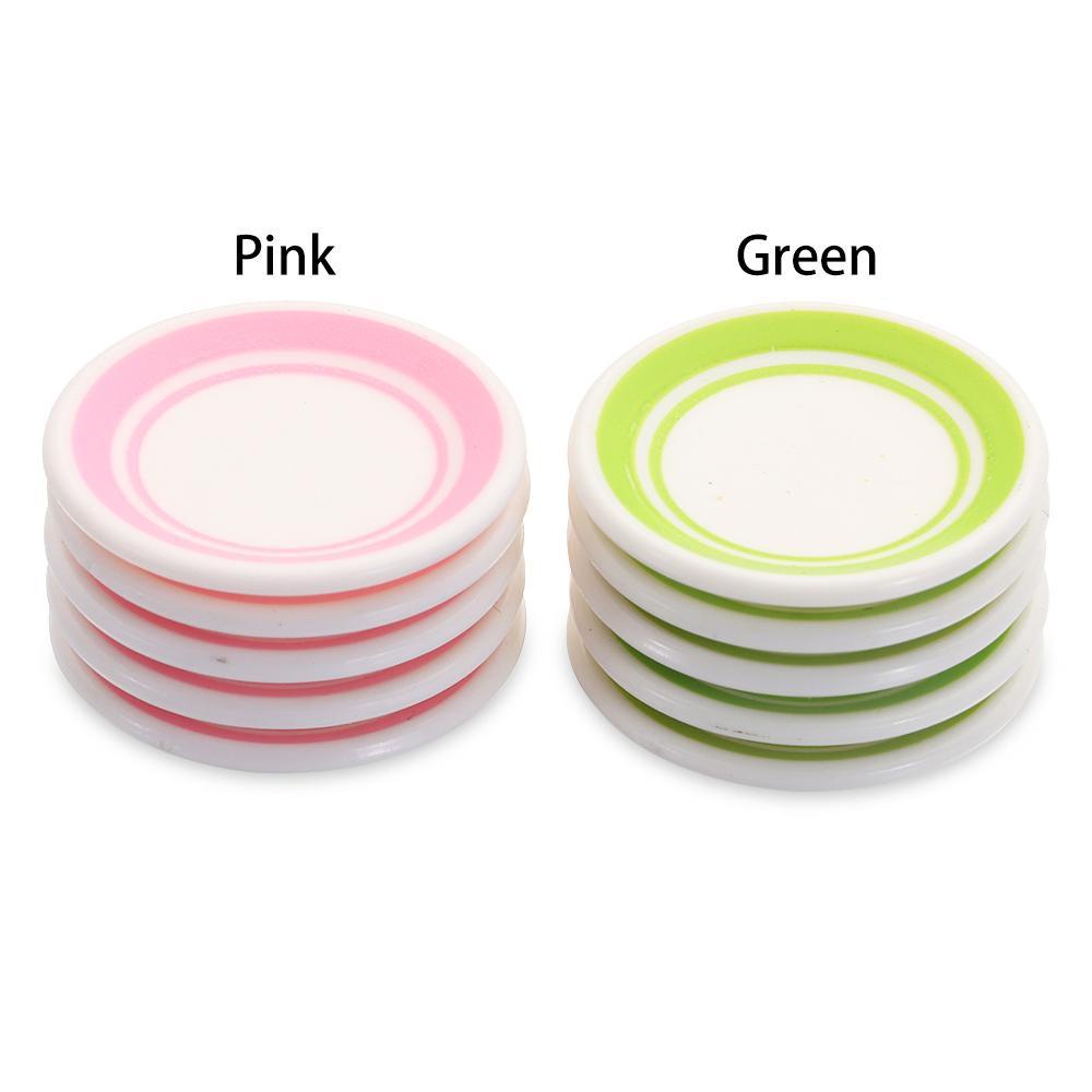 Đĩa Ăn Tối Màu Hồng Trang Trí Nhà Búp Bê