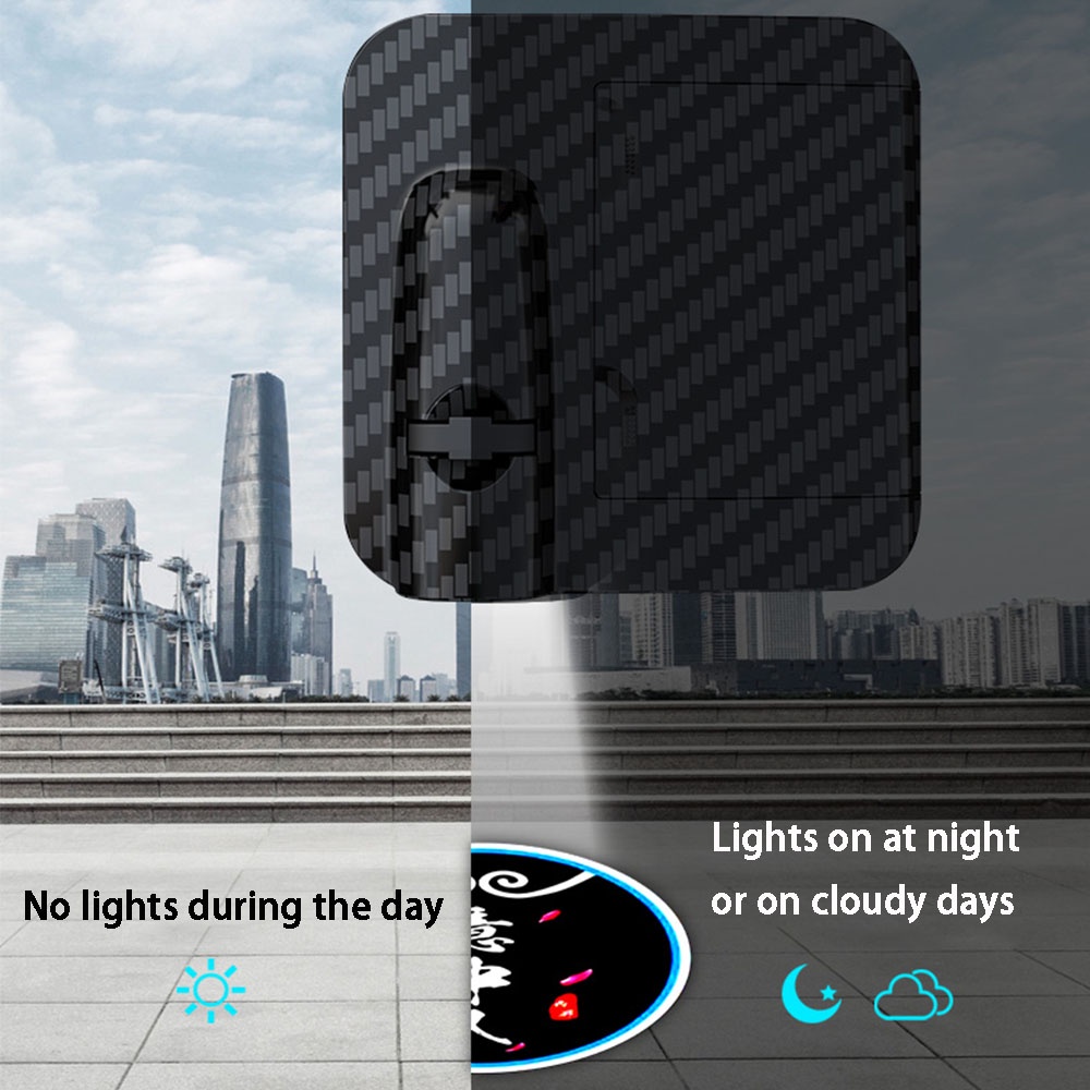 1 Đèn LED Laser Không Dây Chiếu Sáng Trang Trí Cửa Xe Hơi
