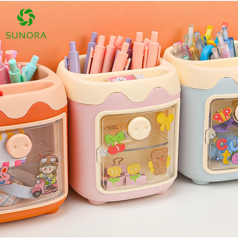 Hộp Bút Để Bàn Dễ Thương Hình Lợn Cute