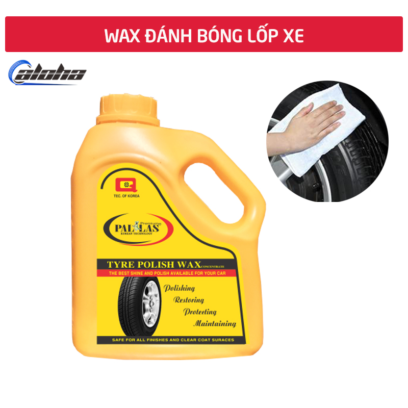 PALLAS Tyre polish wax 1.5L,Dung dịch đánh bóng lốp xe Wax đánh bóng vỏ,lốp xe bảo dưỡng các loại bánh xe ô tô-P-1501