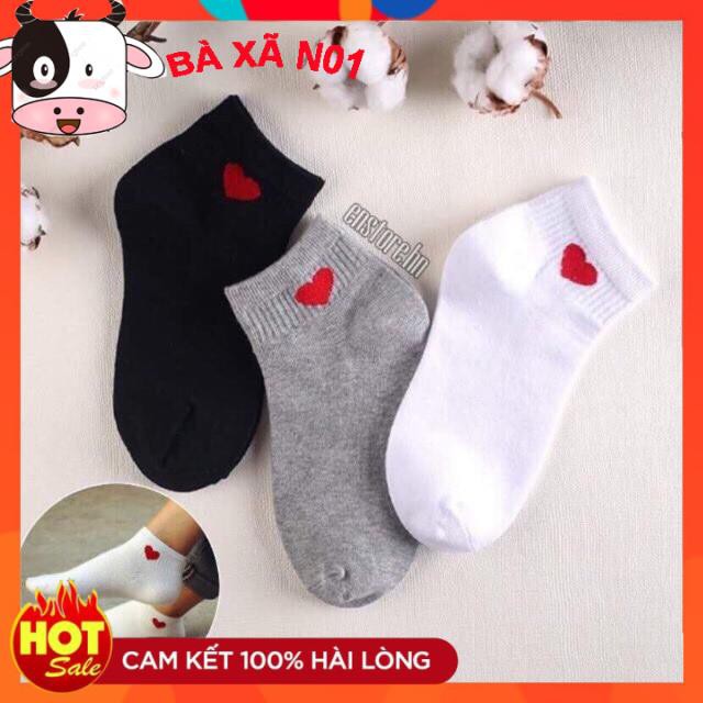 Tất tim Hàn Quốc - combo 5 đôi tất tim chuẩn phong cách siêu đẹp( Hàng loại 1)