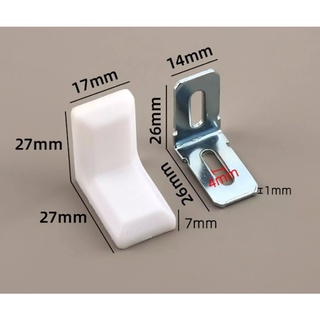 Bộ Ke Góc Vuông Nhựa Mini Dùng Để Liên Kết Chắc Chắn Các Thành Phần, Cố Định, Tạo Góc Vuông Dễ Dàng