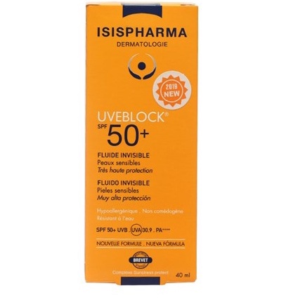 UVEBLOCK SPF 50+ FLUID – Kem chống nắng dành cho mọi loại da, giúp da chống khỏi tia UVA,UVB (40ml)