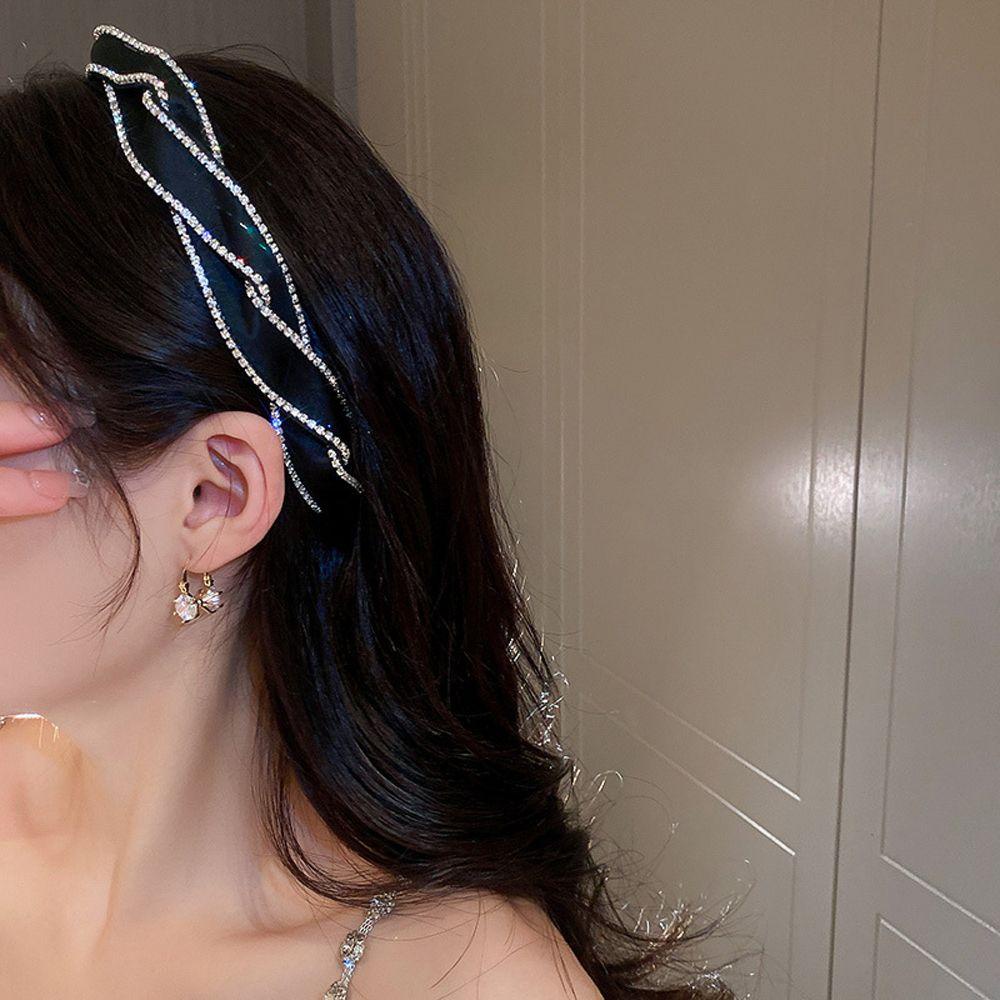 Băng Đô Cài Tóc Đính Đá Zircon WMES15H Phong Cách Vintage Chống Trượt Thời Trang Cho Nữ|Băng Đô Cài Tóc Cho Nữ