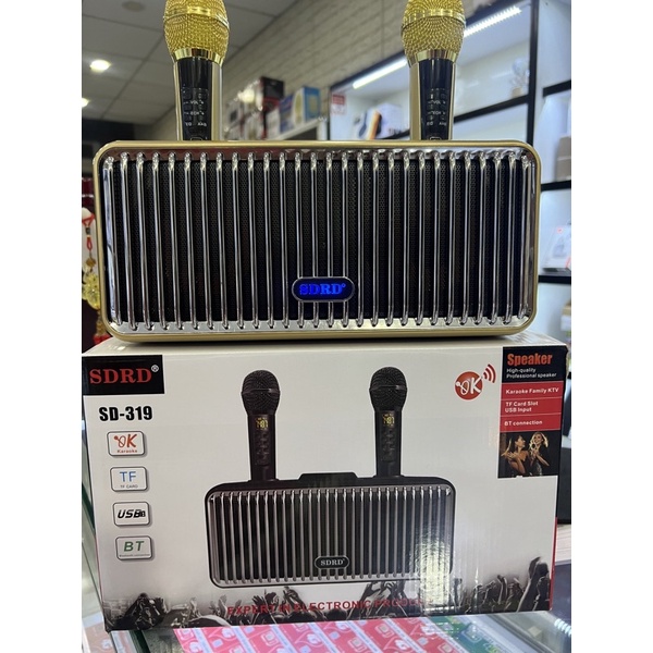 Loa Karaoke SDRD SD 319 Tặng Kèm 2 Mic Không Dây Cao Cắp