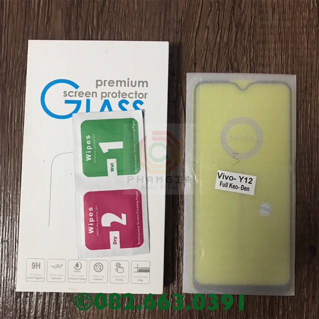 Kính cường lực full màn hình Vivo Y12 / Y15 / Y17