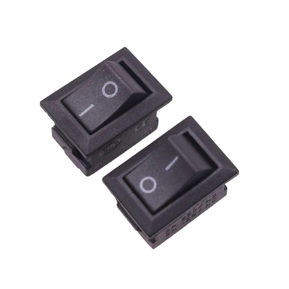 Set 10 Công Tắc Bật / Tắc Điều Khiển Xe Hơi / Tàu Thuyền 250V 3A 2 Pin 10 * 15mm