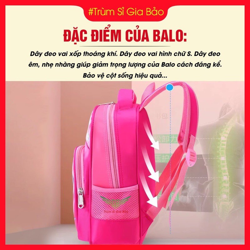 Balo Cho Bé Mẫu Giáo Bé Gái Bé Trai SIZE 32 *24 CM  Balo Trẻ Em Đi Học Hoạ Tiết Hoạt Hình Dễ Thương.