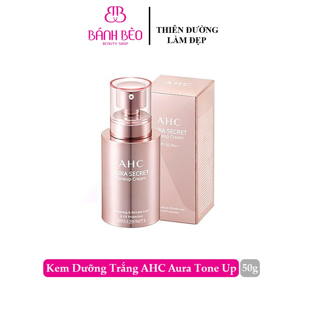 KEM DƯỠNG DA TRẮNG HỒNG AHC AURA SECRET TONE UP CREAM