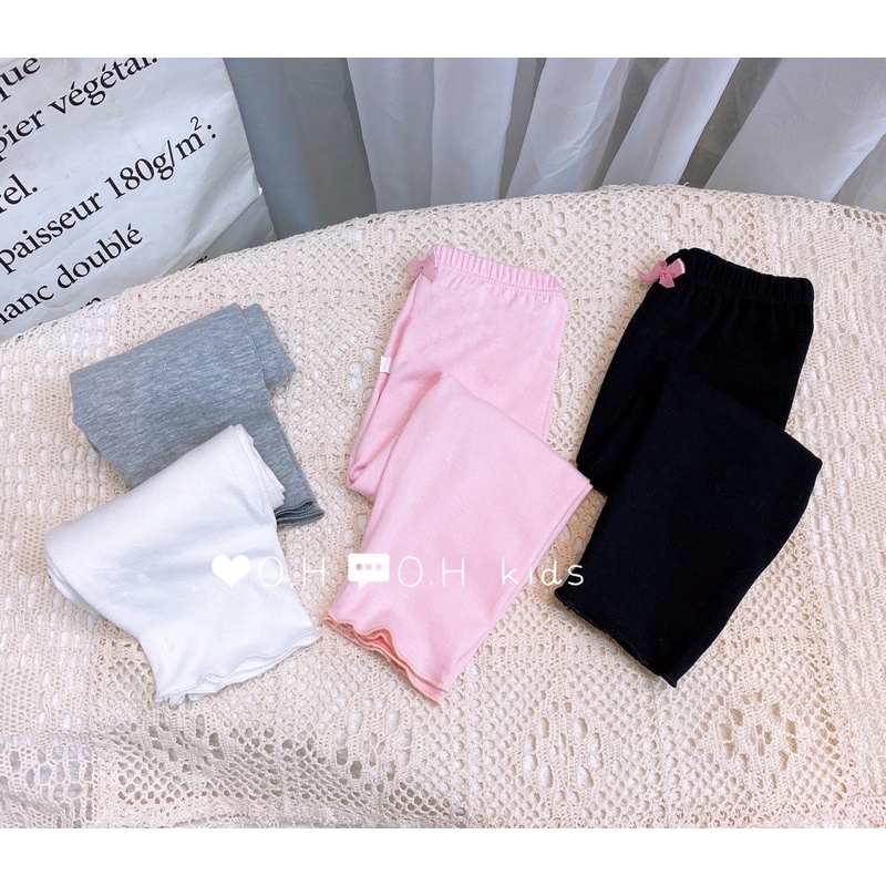 Quần legging bé gái, quần dài cho bé chất cotton co giãn 4 chiều mềm mại, thoải mái  size từ 7 đến 20kg