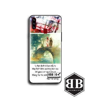 Ốp lưng kính cường lực hoa bỉ ngạn cho Samsung A20 A30 / A20S / A21 / A21S