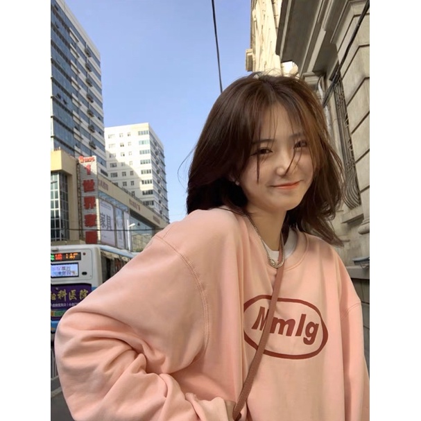 Áo Sweater Tay Dài Nỉ Bông Unisex Mmlg