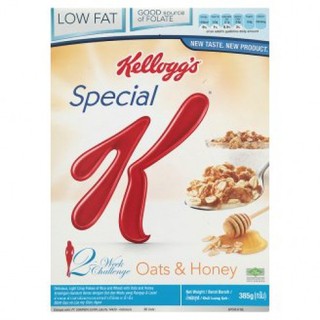 (Hộp 385g) Ngũ cốc ăn kiêng Vị mật ong kelloggs Special K Oats & Honey
