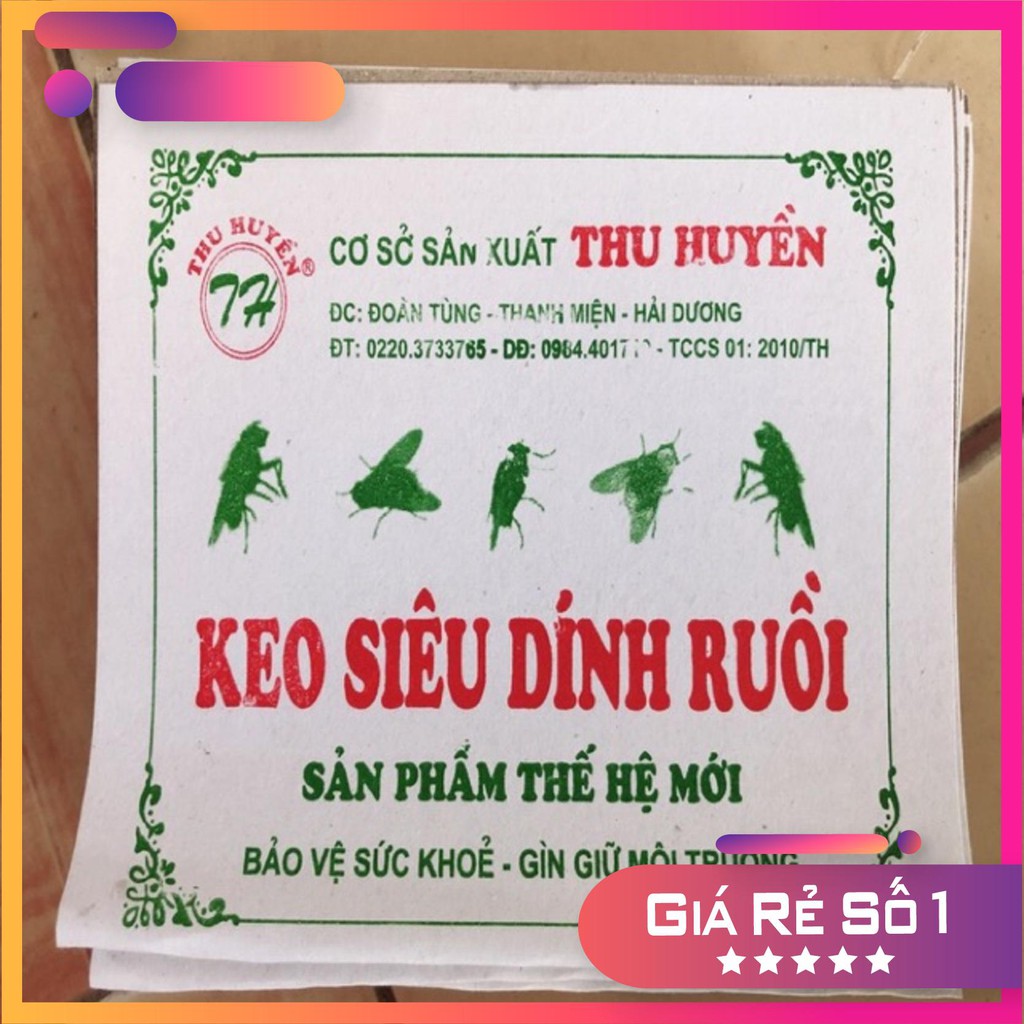 Bẫy Dính Ruồi Loại Xịn 100 Bẫy