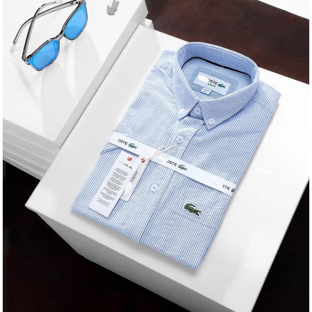 ÁO SƠ MI CÁ SẤU LACOSTE TAY NGẮN 5 MÀU ( SMLC3 )