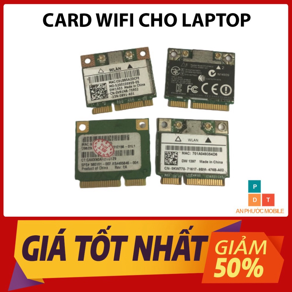 Card Wifi Laptop cho các dòng máy Dell , Asus , Acer , HP