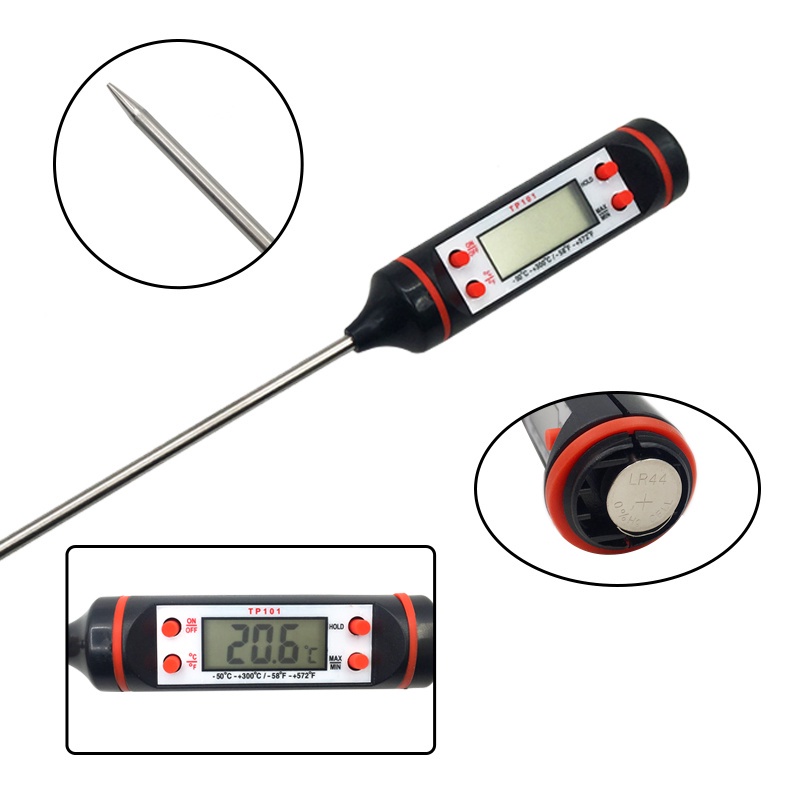 Nhiệt Kế Đo Nhiệt Độ/ Nấu Ăn Màn Hình LCD Kỹ Thuật Số