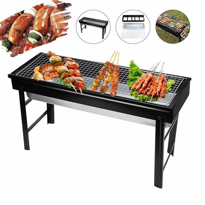 Bếp nướng BBQ ngoài trời dã ngoại nướng than hoa có thể gấp gọn