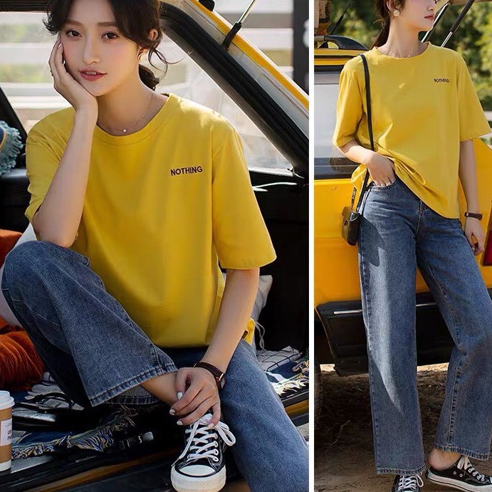 Áo Phông Nữ Đẹp ❤️FREESHIP❤️ Áo Phông Nữ Form Rộng NOTTHING Hàng Quảng Châu [ Thun Nu ]