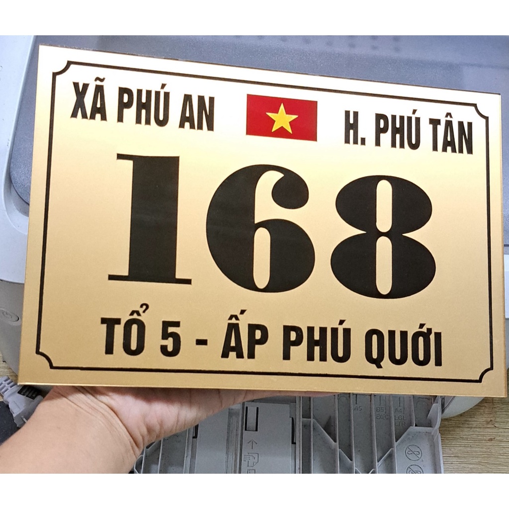 Bảng số nhà mica , bảng công ty... nội dung theo yêu cầu