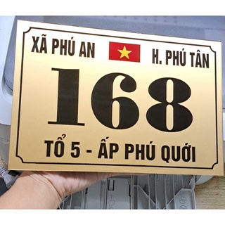 Bảng số nhà mica , bảng công ty... nội dung theo yêu cầu