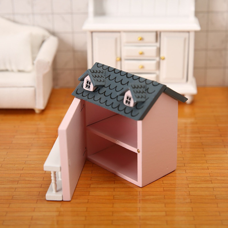 Mô Hình Ngôi Nhà Villa Mini Tỉ Lệ 1: 12 Dùng Để Trang Trí Nhà Búp Bê