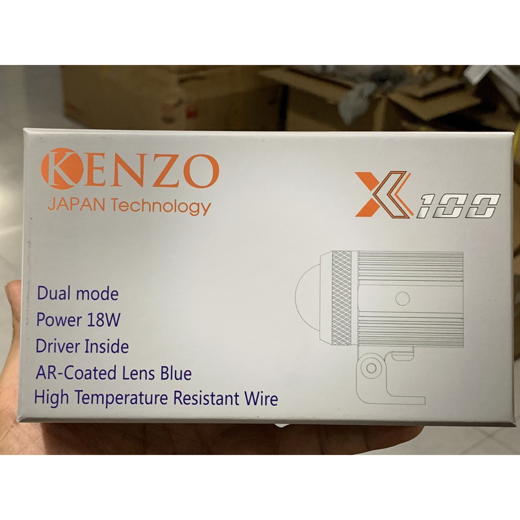 [CHÍNH HÃNG] BH 12t - Đèn Bi Led Kenzo X100 v2 - đèn trợ sáng gương mini cải tiến Xlight M10 m30 auto365 GTR x-light m60