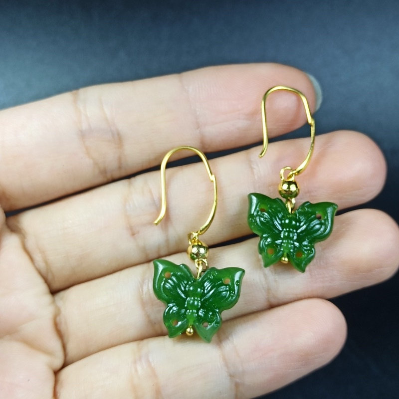Bông tai Hồ Điệp Ngoc Bich Vang10k