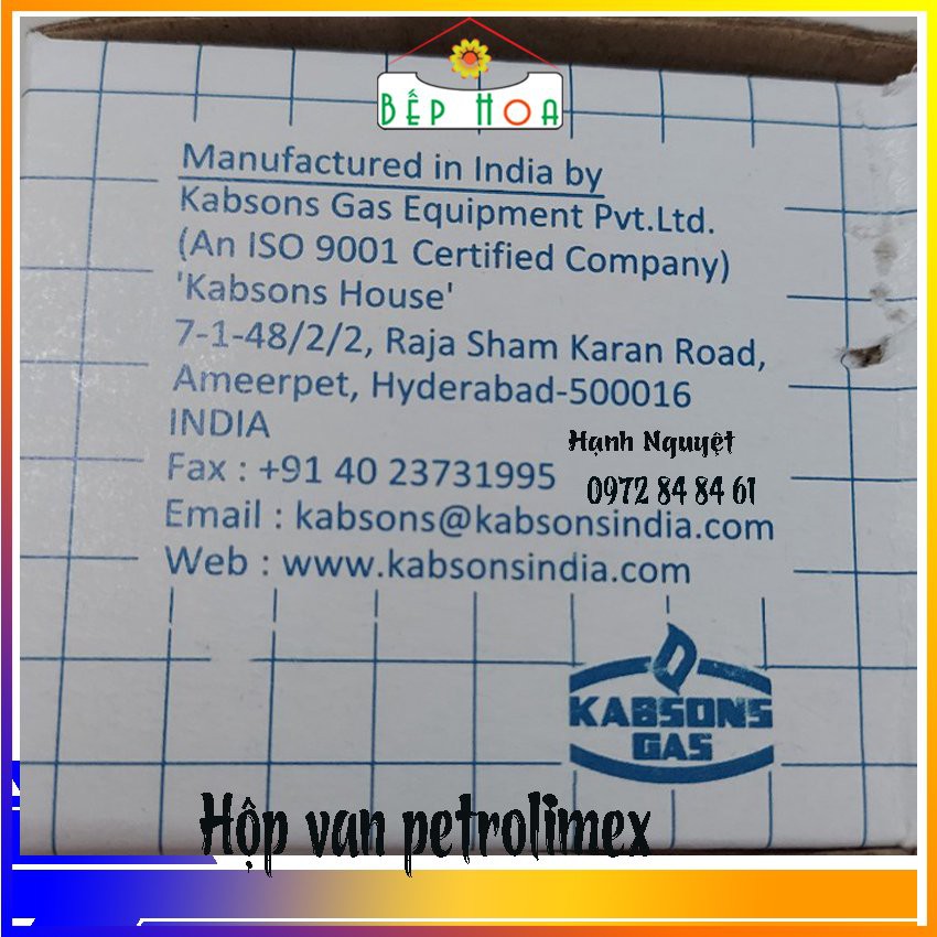 Van điều áp Petrol Ấn Độ - Chính Hãng - Bền Bỉ - Dùng cho bình gas Petrol /16mm/kabsons/gia đình - Bếp Hoa