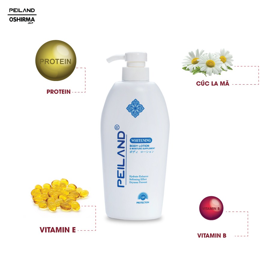 Sữa Dưỡng Thể Sáng Mịn Da, cấp ẩm và dưỡng trắng Da  550ML