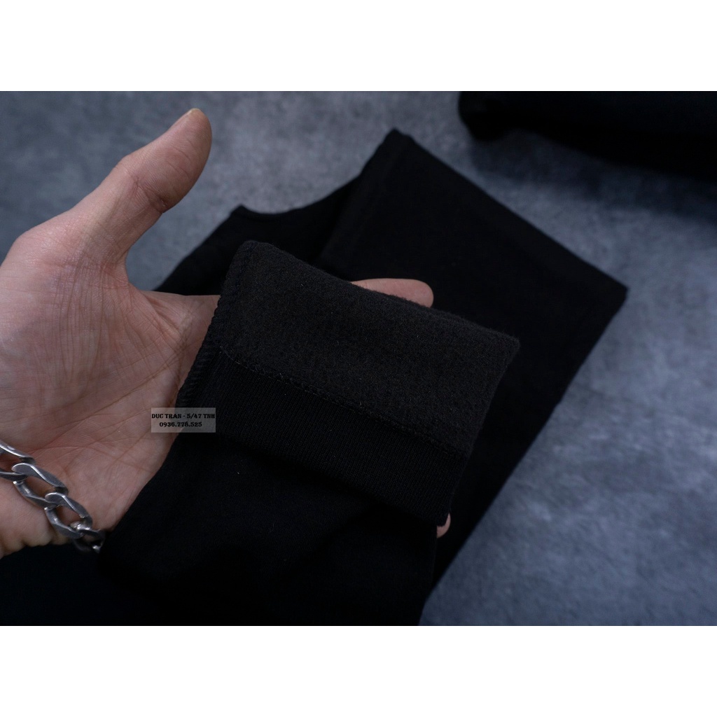 Combo chống rét đang bán rất chạy nhé ae: quần giữ nhiệt lót nỉ + găng da lót lông + bịt tai bông