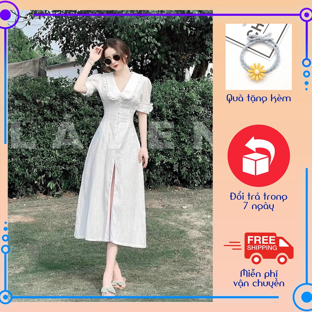 Đầm maxi xẻ tà cổ tim đi biển ChemMix thiết kế siêu xinh, sang chảnh cho nàng du lịch, dạo phố