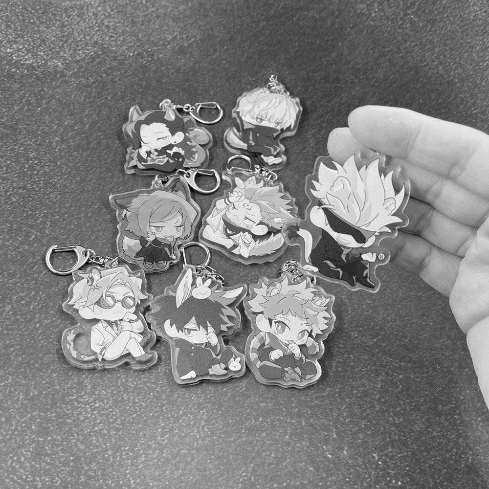 LILYES Jujutsu Kaisen Móc Chìa Khóa Trang Sức Mặt Dây Hình Jujutsu Kaisen Scultures
