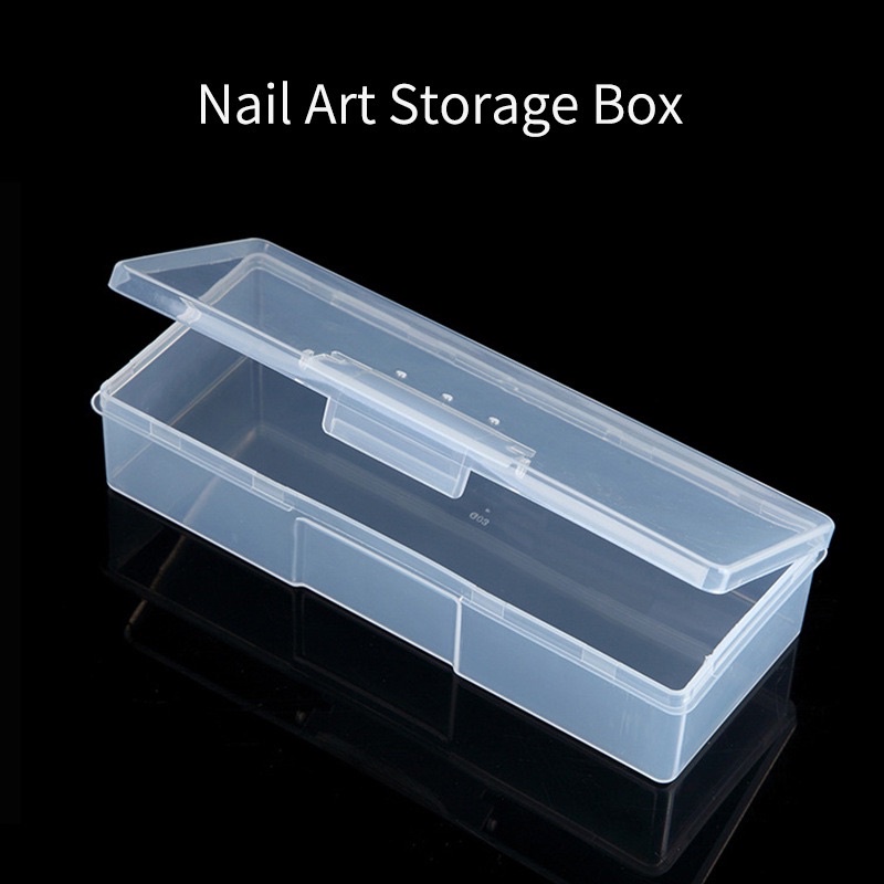 Hộp đựng cọ 1 ngăn chuyên dụng, Hộp đựng dụng cụ ngành nail hình chữ nhật đựng các loại cọ và dụng cụ nail