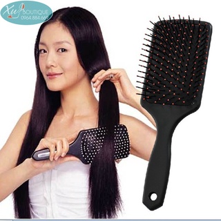 Lược Chải Tóc Gỡ Rối, Massage Da Đầu Cán Đen - MP024