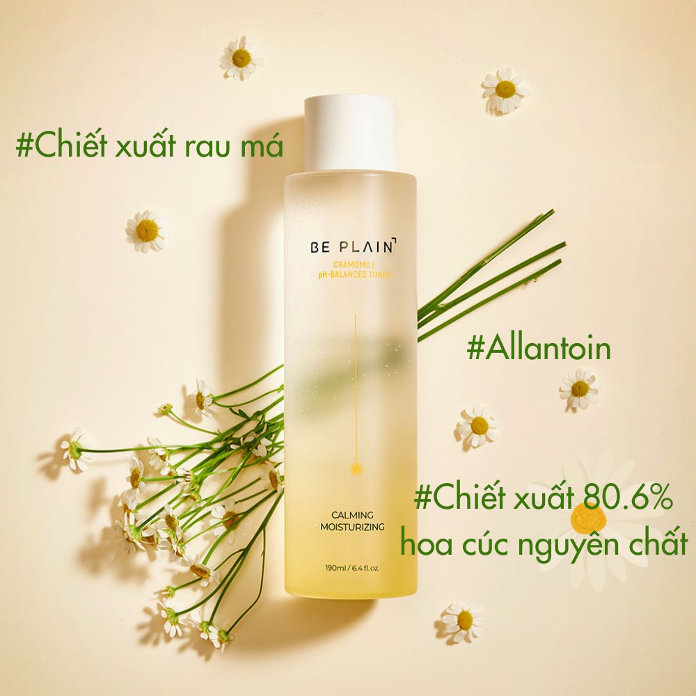 Toner beplain Chiết xuất Hoa Cúc dưỡng ẩm làm dịu da hiệu quả 190ml