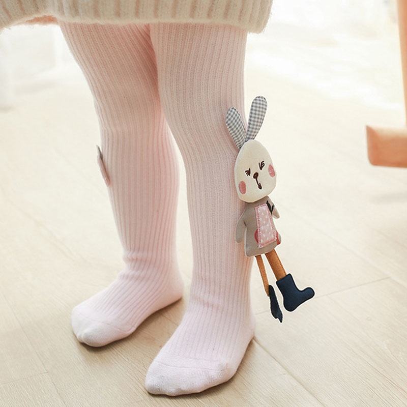 Quần Tất Cotton Giữ Ấm Co Giãn Cho Bé Gái