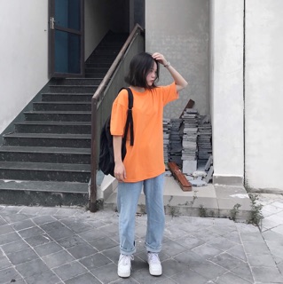 Áo thun trơn tay lỡ