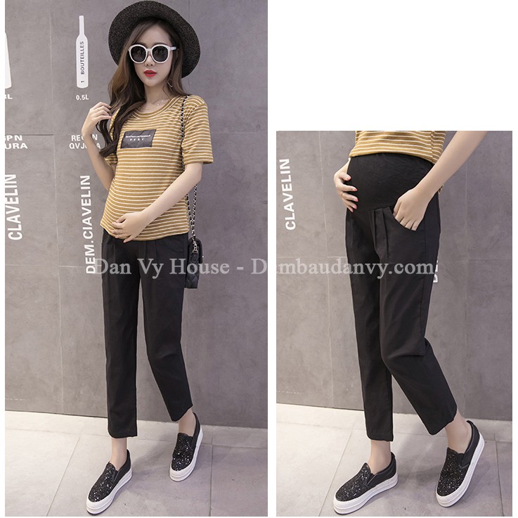 Quần dài Bầu công sở vải co dãn