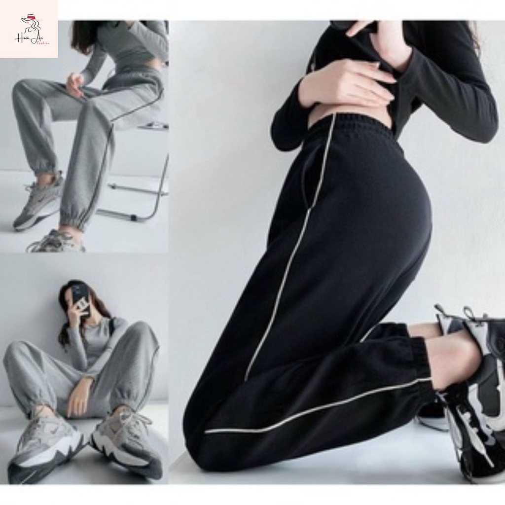 Quần Jogger Chất Tổ Ong Chạy Viền - Quần Thể Thao Unisex Dày Dặn_606