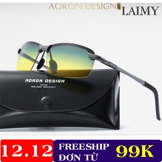 Kính râm phân cực, kính mát bảo vệ bức xạ UV400, kính đi đêm, chắn bụi dành cho cả nam & nữ