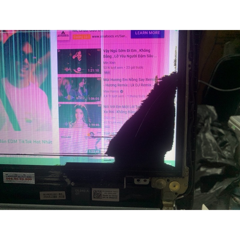 s4-1411 màn laptop 14 led slim 40pin bể nhẹ vẫn lên hình giá chữa cháy, ko bảo hành.