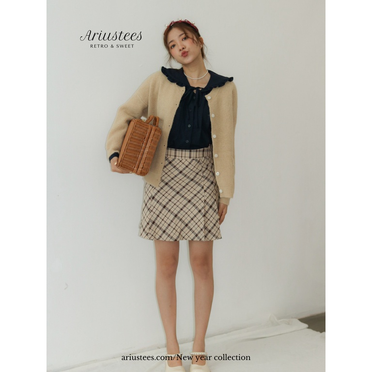 ariustees- Áo Pocket Sweet Cardigan